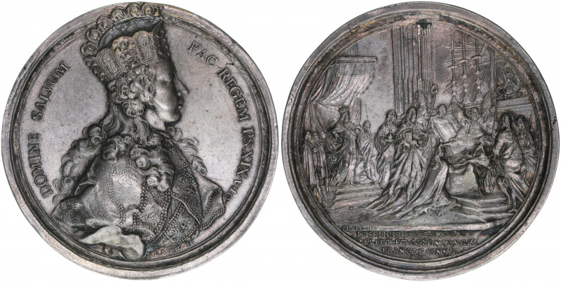 Joseph II. 1780-1790
Medaille, 1764. von Krafft, auf die Krönung zum Römischen K...