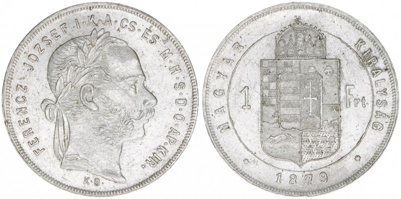 Franz Joseph I. 1848-1916
1 Forint, 1879. Kremnitz
12,37g
ANK 93
vz-