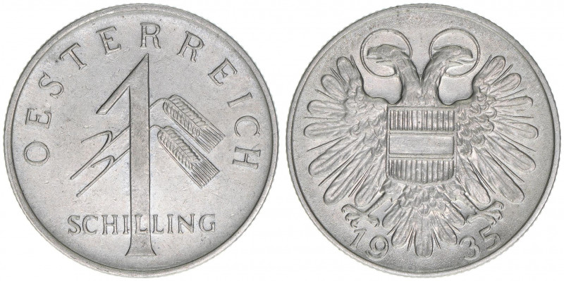 Verkehrsmünze
1 Schilling, 1935. Wien
6,83g
ANK 20
vz+