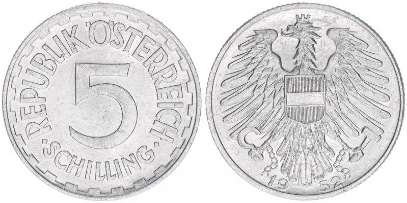 Verkehrsmünze
5 Schilling, 1952. Wien
3,98g
ANK 35
vz-