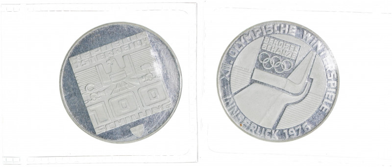 100 Schilling Gedenkausgabe Silber
100 Schilling, 1976. XII. Olympische Wintersp...