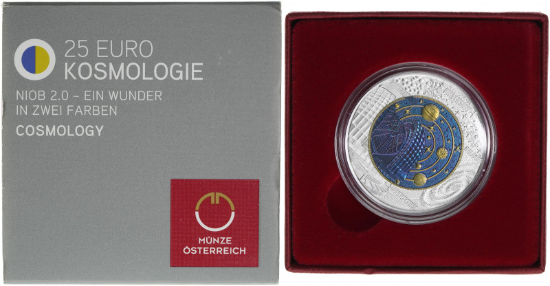 25-Euro Sondergedenkmünzen Bimetall Niob
25 Euro, 2015. Kosmologie - Auflage 65....