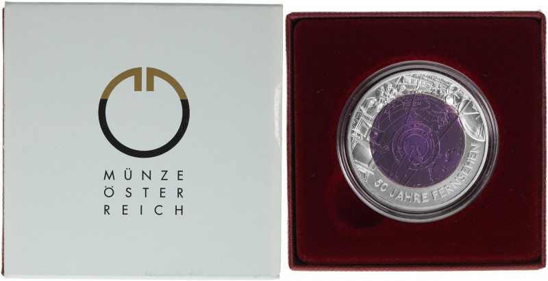 25-Euro Sondergedenkmünzen Bimetall Niob
25 Euro, 2005. 50 Jahre Fernsehen - Auf...