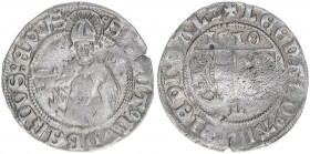 Leonhard von Keutschach 1495-1519
Erzbistum Salzburg. Batzen, 1510. Salzburg
3,05g
Zöttl 63, Probszt 103
ss