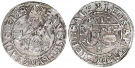 Leonhard von Keutschach 1495-1519
Erzbistum Salzburg. Batzen, 1512. Salzburg
2,96g
Zöttl 65 Probszt 105
ss/vz