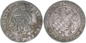 Ernst von Bayern 1540-1554
Erzbistum Salzburg. Guldiner, 1551. äußerst seltener zeitgenössischer Beischlag - Mesocco in der Südschweiz - Jahreszahle s...