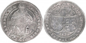 Michael von Kuenburg 1554-1560
Erzbistum Salzburg. Guldiner, 1559. äußerst seltener zeitgenössischer Beischlag aber von gutem Gehalt und Gewicht! - si...