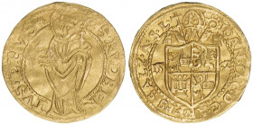 Johann Jakob Khuen von Belasi 1560-1586
Erzbistum Salzburg. Dukat, 1562. selten
Salzburg
3,50g
Zöttl 567, Probszt 497
ss