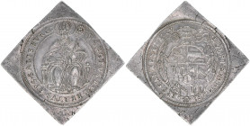 Wolf Dietrich von Raitenau 1587-1612
Erzbistum Salzburg. 1/2 Talerklippe, ohne Jahr. Salzburg
14,39g
Zöttl 984, Probszt 832
vz/stfr