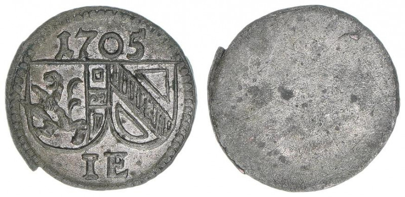 Johann Ernst Graf Thun-Hohenstein 1687-1709
Erzbistum Salzburg. Pfennig, 1705. S...