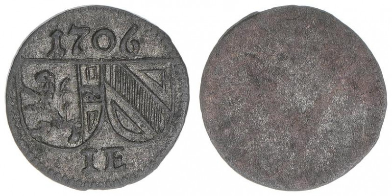 Johann Ernst Graf Thun-Hohenstein 1687-1709
Erzbistum Salzburg. Pfennig, 1706. S...