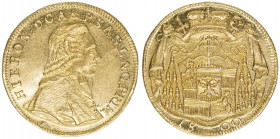 Hieronymus Graf Colloredo 1772-1803
Erzbistum Salzburg. Dukat, 1800. Salzburg
3,48g
Zöttl 3168, Probszt 2414
vz