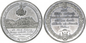 Franz Joseph I. 1848-1916
Salzburg. Zinnmedaille, 1882. auf das 1300-jährige Stiftsjubiläum
Salzburg
21,2g
Macho 138
vz/stfr