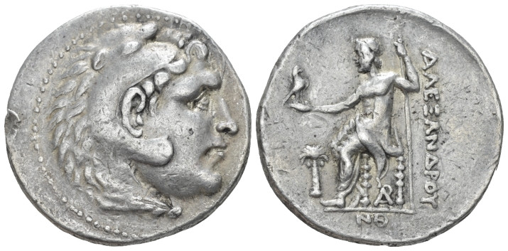 Kingdom of Macedon, Alexander III, 336-323. Arados Tetradrachm circa 201-200, AR...