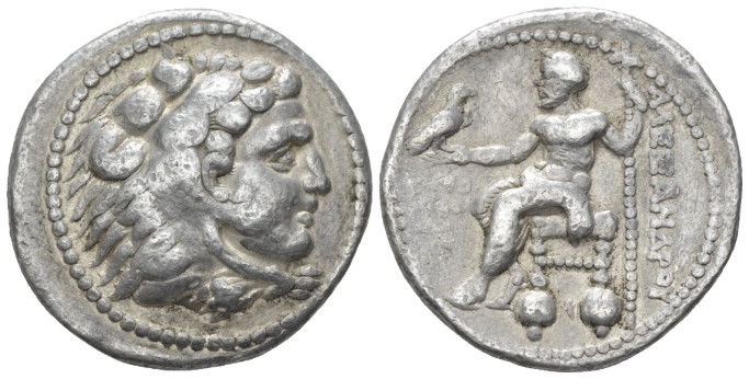 Kingdom of Macedon, Alexander III, 336-323 Tetradrachm circa 321-320, AR 28.00 m...