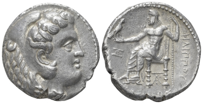 Kingdom of Macedon, Philip III, 323-317 Marathus Tetradrachm circa 323-300, AR 2...