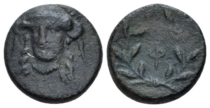 Phocis, Federal coinage Bronze circa 352-351,, Æ 13.00 mm., 2.34 g.
Athena helm...