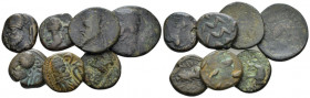Parthia, Lot of 7 Bronzes II-I cent., Æ 0.00 mm., 23.86 g.
Lot of 7 Bronzes

Very Fine.

From the E.E. Clain-Stefanelli collection.