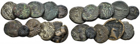 Elymais, Lot of 10 Bronzes II-I cent., Æ 0.00 mm., 29.00 g.
Lot of 10 Bronzes

Very Fine.

From the E.E. Clain-Stefanelli collection.