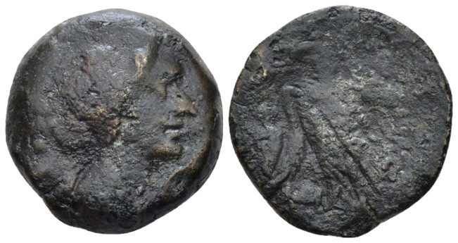 The Ptolemies, Cleopatra VII Thea Neotera, 51-30 BC Alexandria Obol - 40 Drachma...
