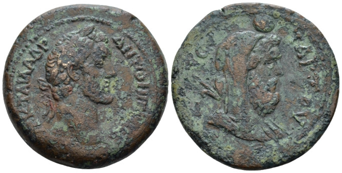 Egypt, Alexandria Antoninus Pius, 138-161 Drachm circa 140-141 (year 4), Æ 35.50...