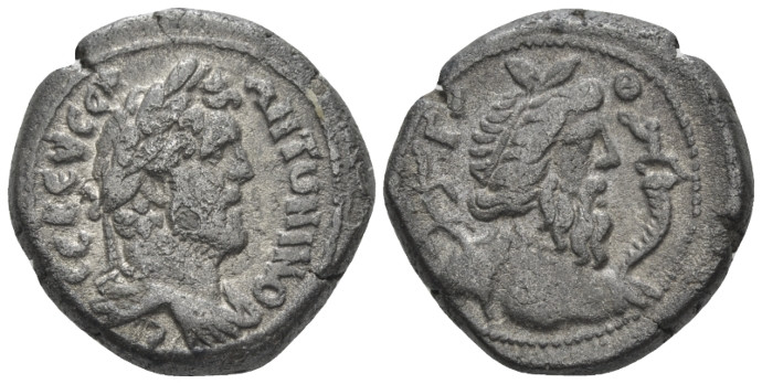 Egypt, Alexandria. Dattari. Antoninus Pius, 138-161 Tetradrachm circa 155-156 (y...