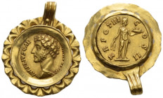 Marcus Aurelius caesar, 139 – 161 Aureus Rome 148-149, AV 27.50 mm., 11.57 g.
Bare head l., with drapery on l. shoulder. Rev. Fides standing r., hold...