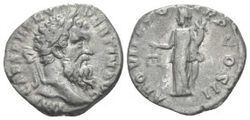 Pertinax, 193 Denarius Rome 193, AR 17.70 mm., 2.80 g.
Laureate head r. Rev. Aequitas standing l., holding scales and cornucopia. C 2. RIC 1a.

Rar...