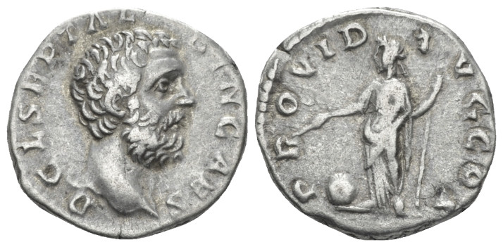 Clodius Albinus, 195-197 Denarius Rome circa 193, AR 18.00 mm., 3.08 g.
Bare he...