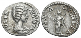 Julia Domna, wife of Septimius Severus Denarius Laodicea ad Mare circa 198-202, AR 18.80 mm., 2.63 g.
IVLIA AVGVSTA Draped bust r. Rev. DIANA LVCIFER...