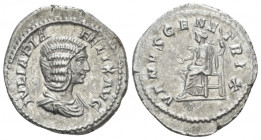 Julia Domna, wife of Septimius Severus Denarius Rome circa 211-217, AR 19.50 mm., 3.17 g.
Draped bust r. Rev. Venus seated l., extending r. hand and ...