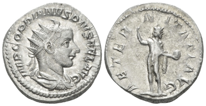 Gordian III, 238-244 Antoninianus Rome circa 241-243, AR 21.00 mm., 4.92 g.
Rad...