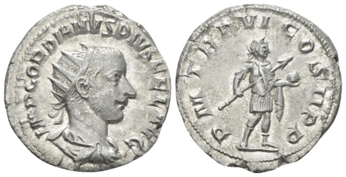 Gordian III, 238-244 Antoninianus Rome circa 241-243, AR 21.00 mm., 4.20 g.
Rad...