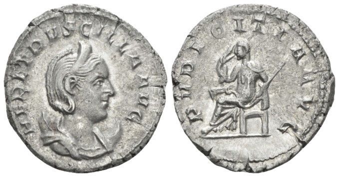 Herennia Etruscilla, wife of Trajan Decius Antoninianus Rome circa 249-251, AR 2...