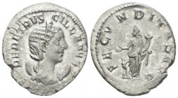 Herennia Etruscilla, wife of Trajan Decius Antoninianus Rome circa 249-251, AR 22.30 mm., 4.05 g.
Diademed and draped bust r., set on a crescent. Rev...