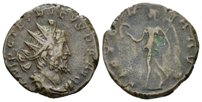 Tetricus I, 270-273 Antoninianus Treviri 271-272, Æ 18.50 mm., 3.33 g.
Radiate,...