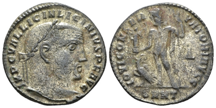 Licinius, 308-324 Follis Heracleia circa 313-314, Æ 22.40 mm., 3.29 g.
Laureate...