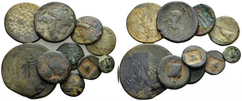 Lot of 10 Greek bronzes. IV-I cent BC, Æ 0.00 mm., 51.59 g.
Lot of 10 Greek bro...
