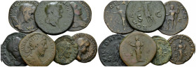 Lot of 7 Roman Imperial bronzes I-II cent., Æ 0.00 mm., 126.37 g.
Lot of 7 Roman Imperial bronzes, including: S.Alexander sestertius (2), M. Aurelius...