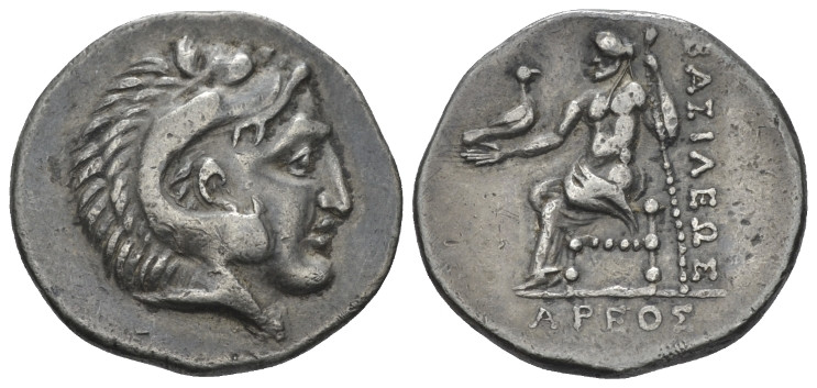, Drachm Early XX century, AR 19.90 mm., 4.34 g.
Head of Heracles r., wearing l...