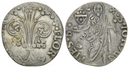 Firenze, odovico di Antonio di Tommaso Masi, Republic, 1189-1533 Grosso 1482 II semestre, AR 21.80 mm., 1.69 g.
Bernocchi 3262. MIR 62/43.

Very fi...