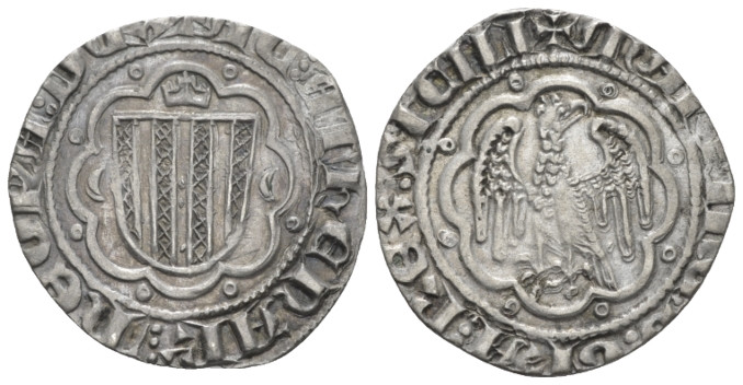 Messina, Martino II 1392-140 Pierreale 1392-1409, AR 23.20 mm., 2.59 g.
Spahr 2...