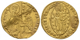 Venezia, Ducato 1382-1400, AV 20.20 mm., 3.42 g.
 Paolucci 1. Fr. 1229.
 
 Waved flan, otherwise Very fine
