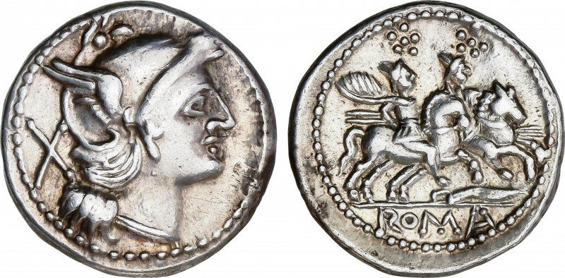 Roman Republic
Anonymous Issues in Denar System
Denario. 208-206 a.C. ANÓNIMO....