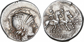 Roman Republic
Aelia
Denario. 210-208 a.C. AELIA. Aelius. CECA INCIERTA. Rev.: Dióscuros a caballo a derecha, encima estrellas, debajo AL (nexadas)....