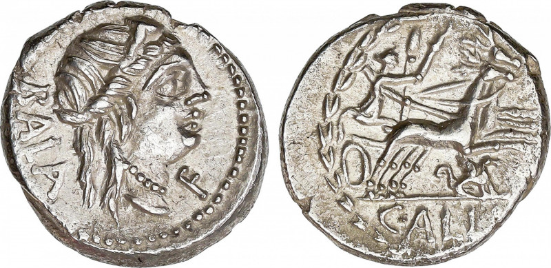 Roman Republic
Aelia
Denario. 92 a.C. AELIA. C. Allius Bala. Anv.: Cabeza diad...