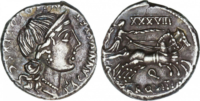 Roman Republic
Annia
Denario. 82-81 a.C. ANNIA. C. Annius y C. Tarquitus. Anv....