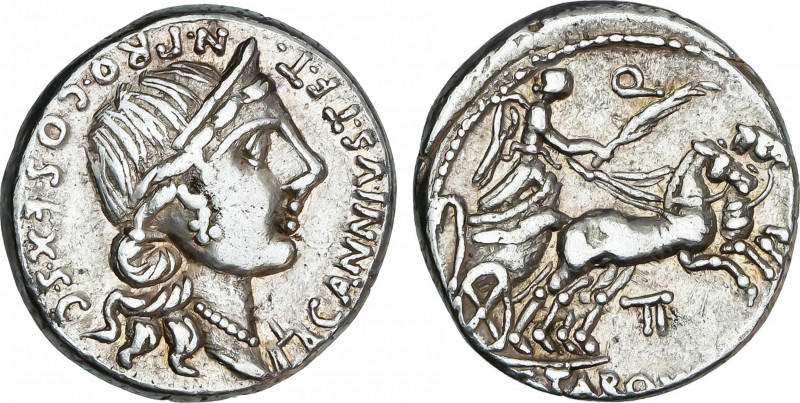 Roman Republic
Annia
Denario. 82-81 a.C. ANNIA. C. Annius y C. Tarquitus. Rev....