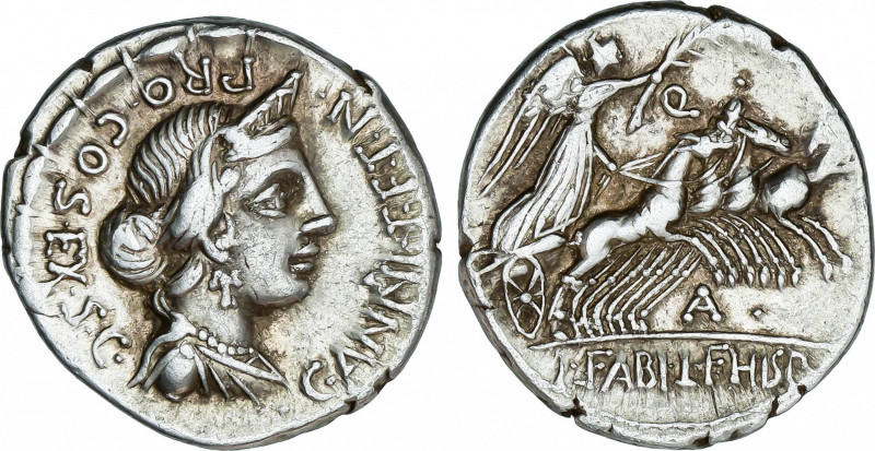 Roman Republic
Annia
Denario. 82-81 a.C. ANNIA. C. Annius y Lucius Fabius. HIS...