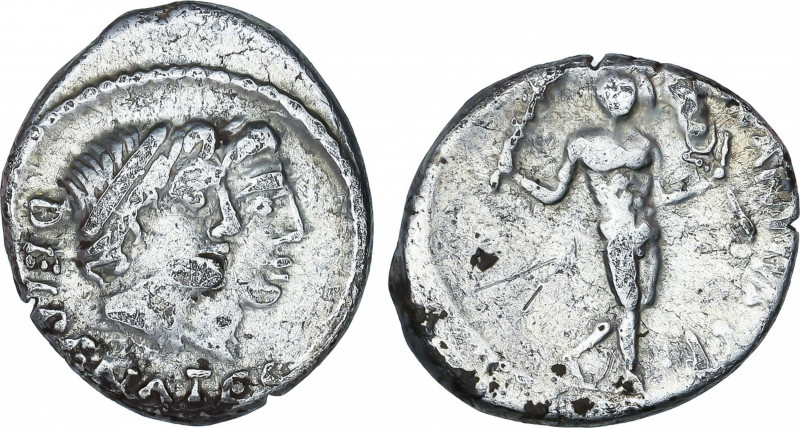 Roman Republic
Antia
Denario. 47 a.C. ANTIA. C. Antius C.f. Restio. Anv.: DEI ...